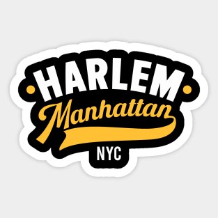 Harlem Logo - Manhattan, New York Sticker